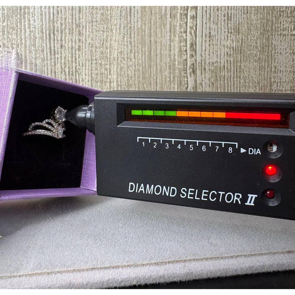 NEW 1ct Moissanite Crown Ring - 925 Sterling Silver, Sz 7 - Picture 2 of 8